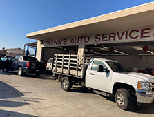 Outside Chevy's at Glenn's Auto Service